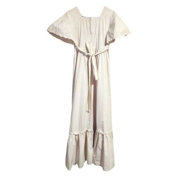 DALES CASUALS x VINTAGE 60s Hawaiian dress in cream cottagecore‎ boho - Picture 2 of 14